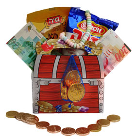 mishloach manot to Israel Childrens Treasure Chest Theme